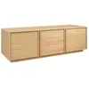 Image de Meuble TV décor bois naturel 3 portes L 140 x P 43 x H 45cm - Kuba