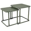 Image de Table gigogne extérieure carrée en acier 45cm kaki - Amélia