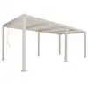 Image de Pergola bioclimatique beige. Aluminium et acier. 3x6m. Lames orientables