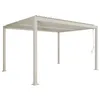 Image de Pergola bioclimatique beige. aluminium et acier. 3x4m. lames orientables
