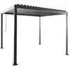 Image de Pergola bioclimatique anthracite aluminium et acier lames orientables 3x3m - imperial