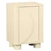 Image de Table de chevet décor bois beige 1 porte réversible pondi