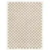 Image de Tapis damier poils longs doux et volumineux checkers - 120 x 170 cm