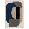 Image de Tapis à poils longs design tons chauds gatsby - 200 x 290 cm