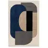 Image de Tapis à poils longs design tons chauds gatsby - 120 x 170 cm