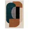 Image de Tapis à poils longs design tons chauds gatsby - 200 x 290 cm