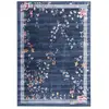 Image de Tapis floral effet velours hortense - 120 x 170 cm
