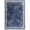 Image de Tapis floral effet velours hortense - 200 x 290 cm