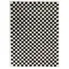 Image de Tapis damier poils longs doux et volumineux checkers - 120 x 170 cm