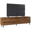 Image de Meuble tv 80 pouces 4 portes 4 niches châtaignier l 183 h 49 p 38 cm BR57-164