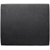 Image de Tete De Lit Tapissée Tissu Noir L 160 Cm - Ep 10 Cm Rembourré