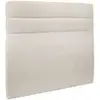 Image de Tete De Lit Lignes Tissu Beige Clair L 160 Cm - Ep 10 Cm Rembourré