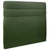 Image de Tete De Lit Lignes Tissu Vert L 200 Cm - Ep 10 Cm Rembourré