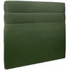 Image de Tete De Lit Lignes Tissu Vert L 180 Cm - Ep 10 Cm Rembourré