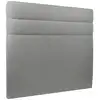 Image de Tete De Lit Lignes Bouclette Gris L 180 Cm - Ep 10 Cm Rembourré