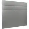 Image de Tete De Lit Lignes Bouclette Gris L 140 Cm - Ep 10 Cm Rembourré