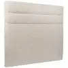 Image de Tete De Lit Lignes Bouclette Beige L 180 Cm - Ep 10 Cm Rembourré