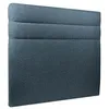Image de Tete de lit Lignes Bouclette Bleue L 180 cm - Ep 10 cm rembourré - Tête de lit design en bois massif