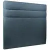 Image de Tete De Lit Lignes Bouclette Bleue L 140 Cm - Ep 10 Cm Rembourré