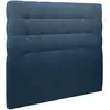 Image de Tete De Lit Capitonnée Tissu Bleu L 200 Cm - Ep 10 Cm Rembourré