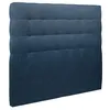 Image de Tete de lit Capitonnée Tissu Bleu L 200 cm - Ep 10 cm rembourré - Tête de lit design en bois massif