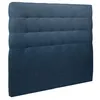 Image de Tete de lit Capitonnée Tissu Bleu L 160 cm - Ep 10 cm rembourré - Tête de lit design en bois massif