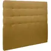 Image de Tete De Lit Capitonnée Tissu Jaune L 180 Cm - Ep 10 Cm Rembourré