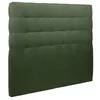 Image de Tete de lit Capitonnée Tissu Vert L 180 cm - Ep 10 cm rembourré - Tête de lit design en bois massif