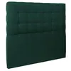 Image de Tete de lit Capitonnée Velours Vert L 140 cm - Ep 10 cm rembourré - Tête de lit design en bois massif