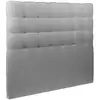 Image de Tete De Lit Capitonnée Bouclette Gris L 200 Cm - Ep 10 Cm Rembourré