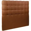 Image de Tete De Lit Capitonnée Bouclette Terracotta L 140 Cm - Ep 10 Cm Rembourré