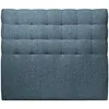 Image de Tete De Lit Capitonnée Bouclette Bleue L 180 Cm - Ep 10 Cm Rembourré