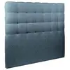 Image de Tete De Lit Capitonnée Bouclette Bleue L 160 Cm - Ep 10 Cm Rembourré
