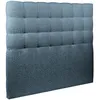 Image de Tete De Lit Capitonnée Bouclette Bleue L 140 Cm - Ep 10 Cm Rembourré