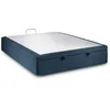 Image de Sommier Coffre Tissu Bleu 180x200 H39cm