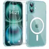 Image de Coque Magnétique Compatible Avec Magsafe Pour Iphone 16 Plus 6,7 Pouces + 2 Verres Trempés Transparent