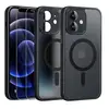 Image de Coque Noir Magnétique Pour Iphone 12 Mini - 2 Verre Trempé, Compatible Magsafe