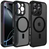 Image de Coque Mat Magnétique pour iPhone 16 PRO MAX Compatible avec MagSafe Protection dobjectif Coque Translucide Arrière Antichoc