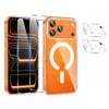 Image de Coque Magnétique Pour Iphone 17 Pro Max + 2 Verres Trempés + 2 Caméra ,compatible Avec Magsafe ,transparent