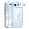 Image de Coque Magnétique - HQSELECTION - pour Iphone 17 AIR - 2 Verres Trempés - 2 Caméra Protecteur - Compatible MagSafe - Transparent