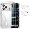 Image de Coque Magnétique - HQSELECTION - pour Iphone 17 PRO -2 Verres Trempés - 2 Caméra Protecteur - Compatible MagSafe - Transparent