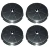 Image de SOS Accessoire Lot de quatre filtres charbon rond type 180 CR300 190X40 mm pour Hotte ARISTON HOTPOINT CR300 484000008647