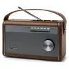Image de Radio Fm Bluetooth Muse M098br 10w Effet Cuir Marron 23,6 X 14 X 10 Cm Muse