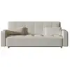 Image de Canapé scandinave convertible 3 places en tissu bouclette blanc copenhague