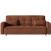 Image de Canapé Scandinave Convertible 3 Places En Velours Côtelé Terracotta Copenhague