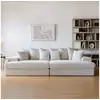 Image de Cardiff - canapé 4 places assise profonde en velours côtelé beige