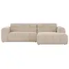 Image de Canapé d'angle 3 places nuage en velours beige salford