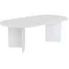 Image de Table basse ovale blanche 119x60cm azos