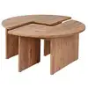 Image de Table basse ronde duo pin atlantique 90cm azus