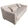 Image de Canapé convertible avec coffre en velours cotelé beige 3 places adare